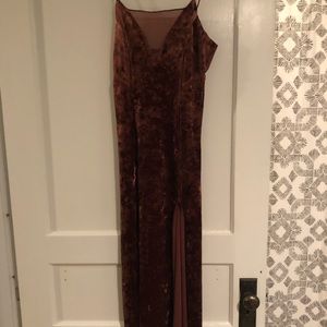 Free People Velvet Ankle Length Dress
